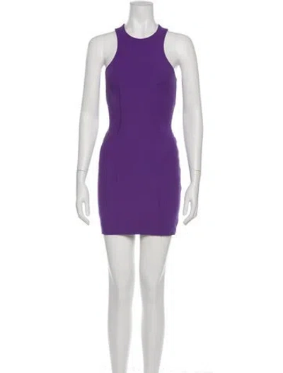 Pre-owned Alexander Wang Nylon Mini Dress In Purple
