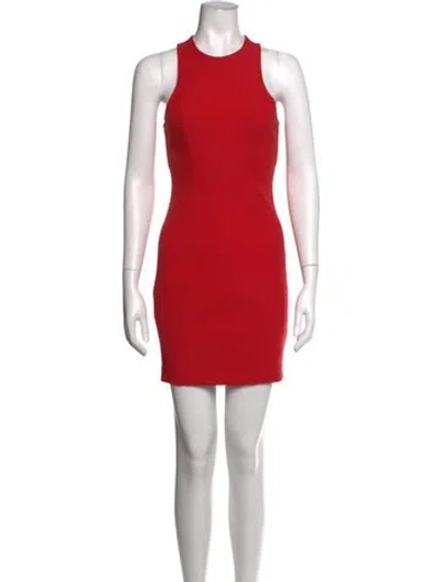 Pre-owned Alexander Wang Nylon Mini Dress In Red