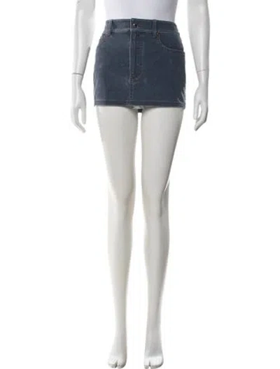 Pre-owned Alexander Wang Nylon Mini Skirt In Blue