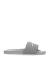 Alexander Wang Gray Aw Pool Slides In Grey