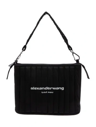 Pre-owned Alexander Wang Nylon Shoulder Bag In Black