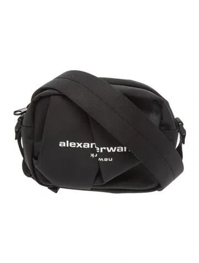 Pre-owned Alexander Wang Nylon Shoulder Bag In Black