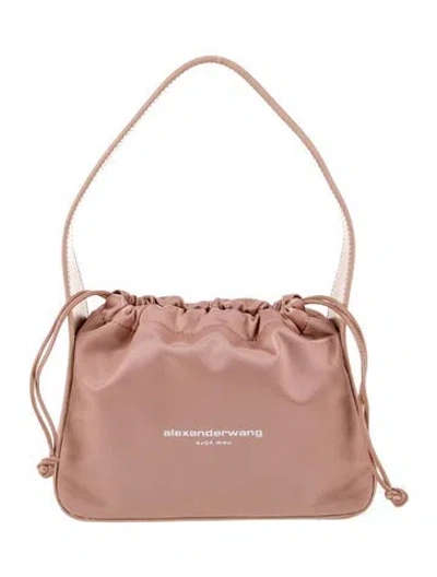 Pre-owned Alexander Wang Nylon Shoulder Bag In Pink