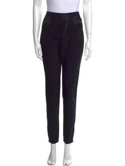 Pre-owned Alexander Wang Nylon Skinny Leg Pants In Black