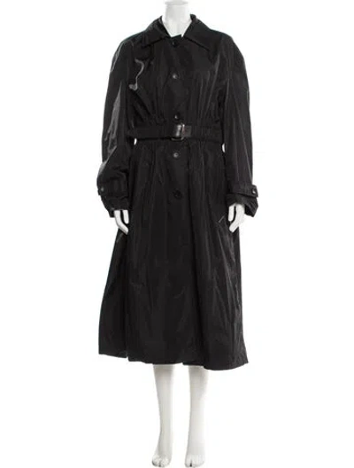 Pre-owned Alexander Wang Nylon Trench Coat In Black