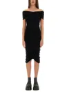 Alexander Wang Off Shoulder Ruched Dress
