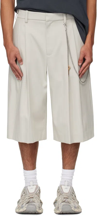 Alexander Wang Off-white Chain Tailored Shorts