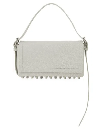 Alexander Wang Off White Ricco Medium Shoulder Bag In Gray