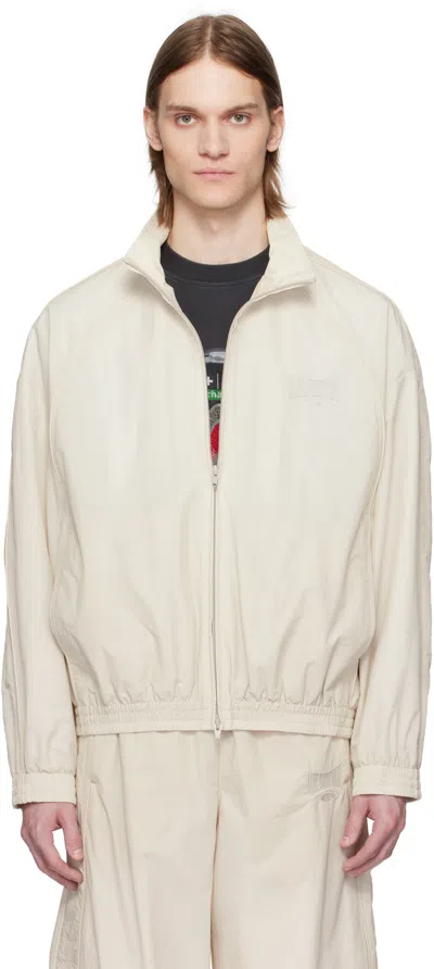 Alexander Wang Off-white Unisex Track Jacket In White Onyx