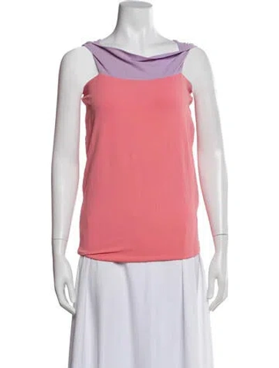 Pre-owned Alexander Wang Off-the-shoulder Sleeveless Top In Pink