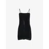 Alexander Wang Mini Dress With Crystals In Black