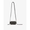 Alexander Wang Studded Rectangular Shoulder Bag With Adaptable Strap In Black