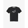 Alexander Wang Crew Neck Short Sleeves Top In Black