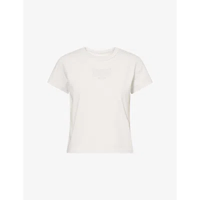 Alexander Wang Omens Graphic Faded-print Cotton-jersey T-shirt Dirty White