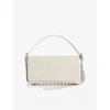 Alexander Wang Medium Ricco Bubble Grain Canvas Shoulder Bag In Off White