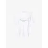 Alexander Wang Omens White Graphic Short-sleeves Cotton-jersey T-shirt Xs In White