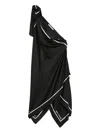 Alexander Wang One-shoulder Mini Dress In Black
