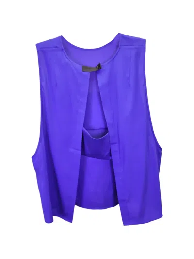 Pre-owned Alexander Wang Open-back Sleeveless Top In Blue