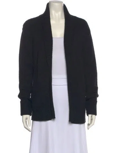 Pre-owned Alexander Wang Open Front Sweater In Black