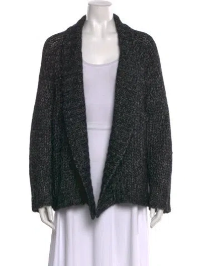 Pre-owned Alexander Wang Open Front Sweater In Black