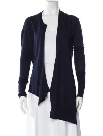 Pre-owned Alexander Wang Open Front Sweater In Blue