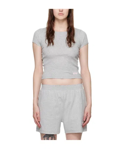 Alexander Wang Open-necked Black Shirt In White