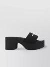 Alexander Wang Sandalo Slide Platform Con Logo In Black