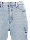 ALEXANDER WANG T BY ALEXANDER WANG EZ LOGO JEANS AND CUT-OUT