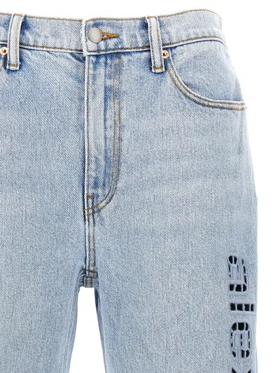 ALEXANDER WANG T BY ALEXANDER WANG EZ LOGO JEANS AND CUT-OUT