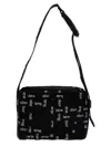 Alexander Wang Interwoven-design Logo-jacquard Shoulder Bag In Black