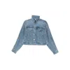 Alexander Wang Women Denim Track Jacket In Blue