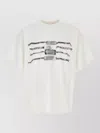 Alexander Wang Oversize Cotton T Shirt Crew Neck Graphic In White