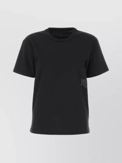 Alexander Wang Oversize Crew Neck T-shirt In Black