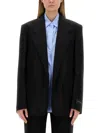 Alexander Wang Pre-styled Oversized Boxy Blazer & Shirt In Black