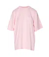 Alexander Wang Crewneck Short Sleeves T-shirt In Pink