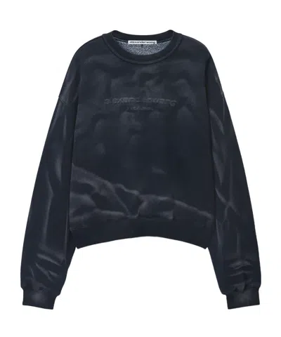 Alexander Wang Oversize Sweatshirt In Black