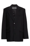 Alexander Wang Wool Blazer In Black