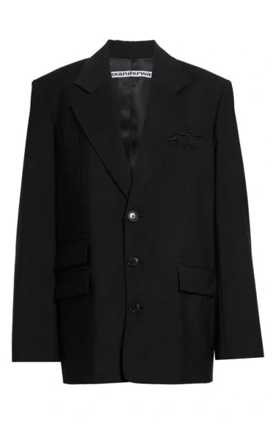 Alexander Wang Wool Blazer In Black