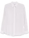Alexander Wang Pink Oversize Silk Chiffon Shirt In C Light Pink Mauve