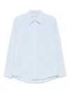 Alexander Wang Shirt With Removable Logo Tag In Blue