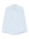 Alexander Wang Shirt With Removable Logo Tag In Blue
