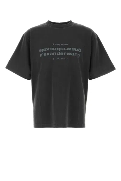 Alexander Wang Oversized Cotton T-shirt In Black