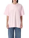 Alexander Wang Shrunken Logo Tshirt In Pink