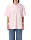 Alexander Wang Oversized Logo T-shirt In Pink