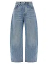 Alexander Wang Oversized Rounded Jeans In Blue