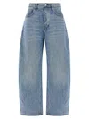 Alexander Wang Oversized Rounded Jeans In Blue