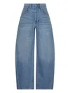 Alexander Wang Oversized Rounded Low Rise Jean In Blue
