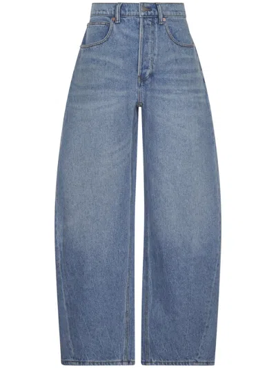 ALEXANDER WANG ALEXANDER WANG OVERSIZED ROUNDED LOW-RISE JEANS
