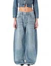 Alexander Wang Oversized Rounded Low Rise Jeans (size 26) In Classic Light Indigo