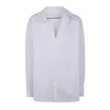 Alexander Wang Oversized Shirt W/ Graphic Embroidery Clothing In White